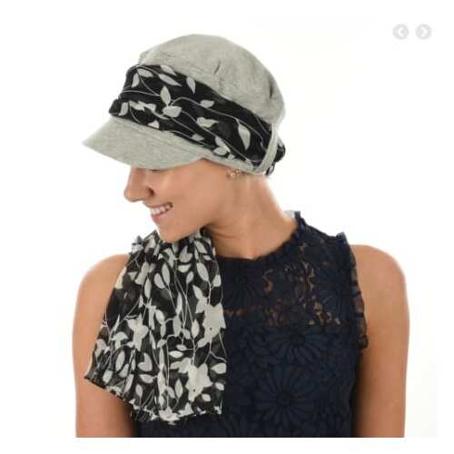 Low Backed Jersey Cap With Scarf