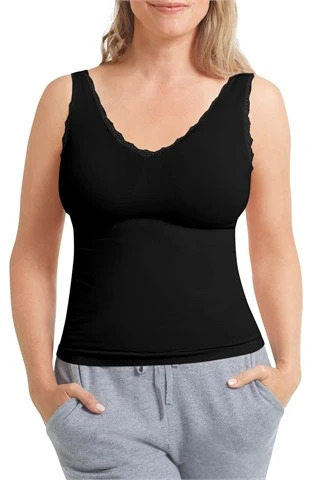 Amoena Kitty Mastectomy Camisole Top Black