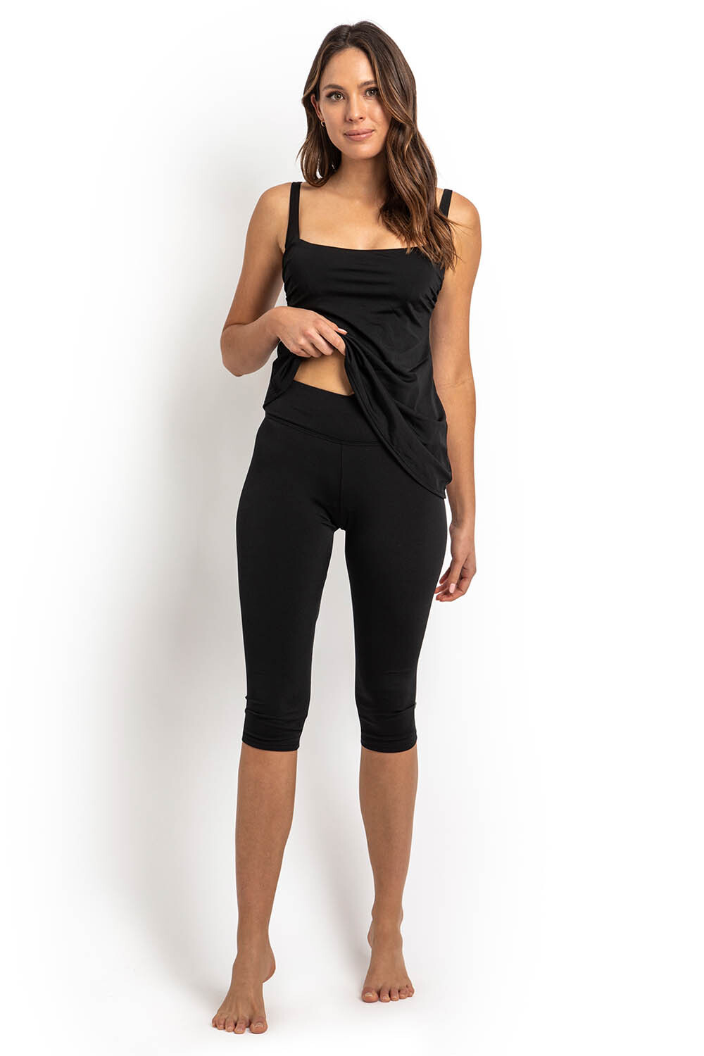 Poolproof Capri Swim Pant Black