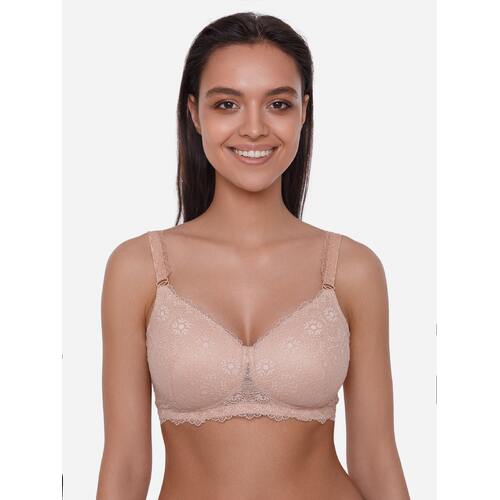 Salsa mastectomy padded full cup bra latte 