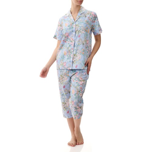 Joy Blue Capri Pyjama