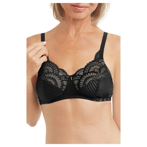 Karolina Mastectomy Soft Bra Black/Sand 