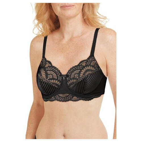 Karolina Mastectomy Underwire Bra Black/Sand