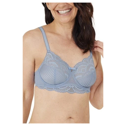 Karolina Mastectomy Underwired Bra Light Blue/Sand 