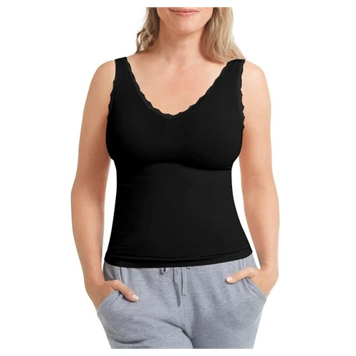 Kitty Mastectomy Camisole Top Black 