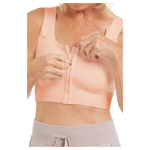 Pamela Seamless Post Surgical Bra -  Rose Nude