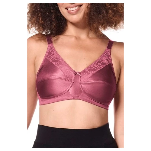 Nancy Mastectomy Soft Bra - Dark Rouge