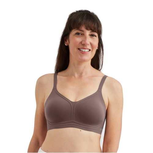 Wave Pure Mastectomy Soft Cup Bra Deep Taupe 