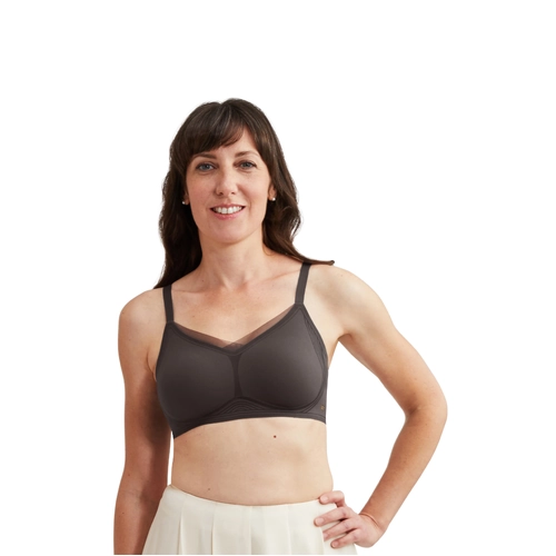 Wave Magic Mastectomy Soft Cup Bra Anthracite 