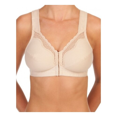 Front Opening Cotton Wire Free Bra