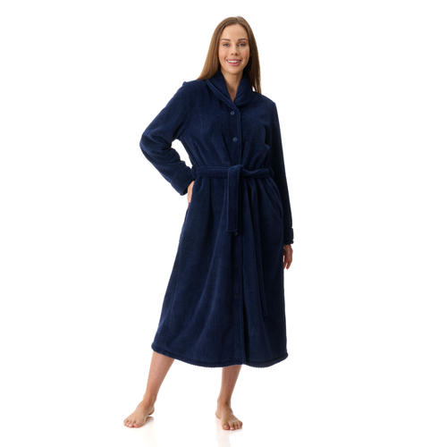 Mid button dressing gown
