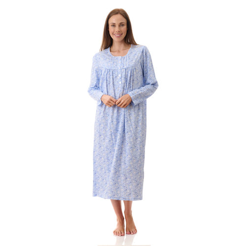 Katie mid nightie Blue 
