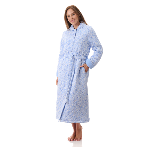 Katie mid quilted gown Blue 