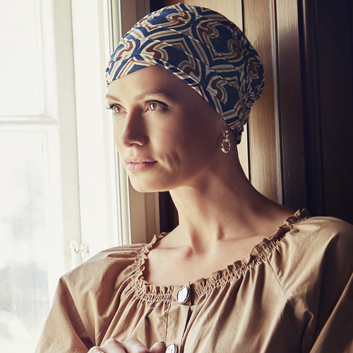 Yoga Turban Endless Shapes of Blue
