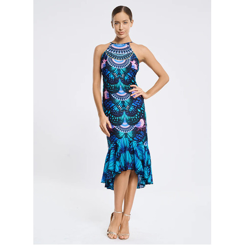 Aqua Blu Euphoria High Neck Dress
