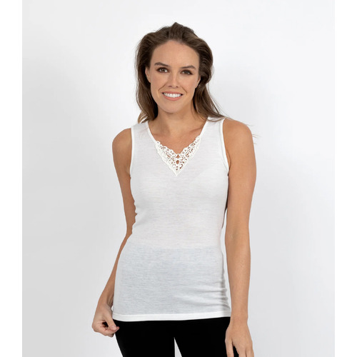 Pure Wool Vest with Motif  
