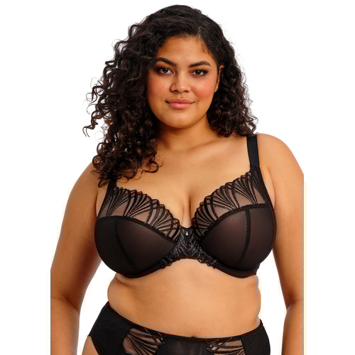 Reja Black Underwire Plunge Bra
