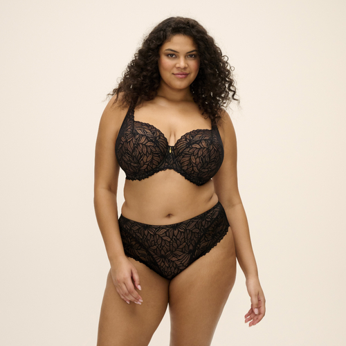 Carena Underwire Balconette Bra Black 