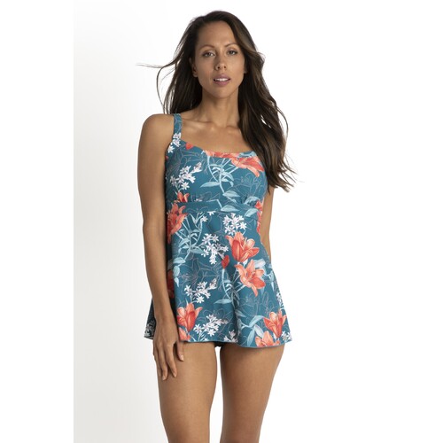 Jantzen Lily Garden Mastectomy Swing Singlet - Jewel 