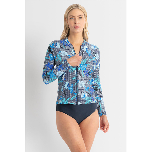 Jantzen Select Long Sleeve Mastectomy Rashie - Navy