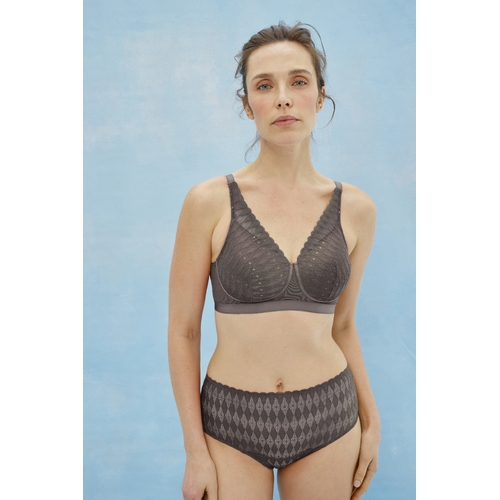 Lotus Mastectomy Padded Soft Cup Bra Iron 