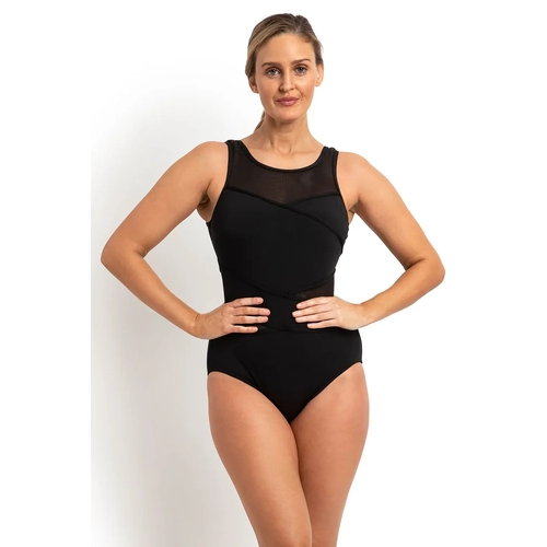 Taped High Neck Swimsuit