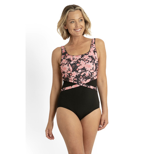Nakia Splice Mastectomy One Piece Swimsuit - Black 