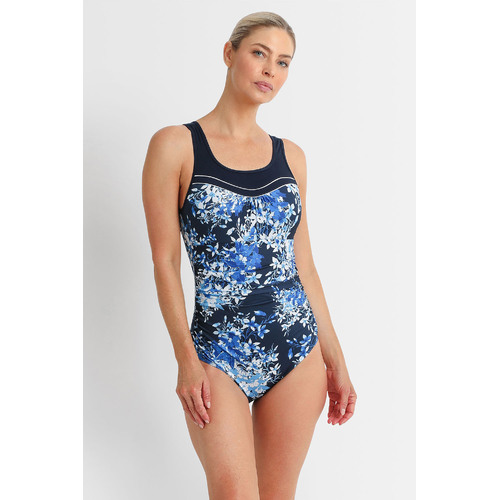 Blissful Scoop Ruche Mastectomy One Piece Swimsuit 