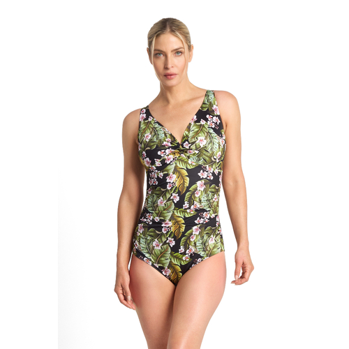 Leafique F/G Twist Swimsuit - Black 