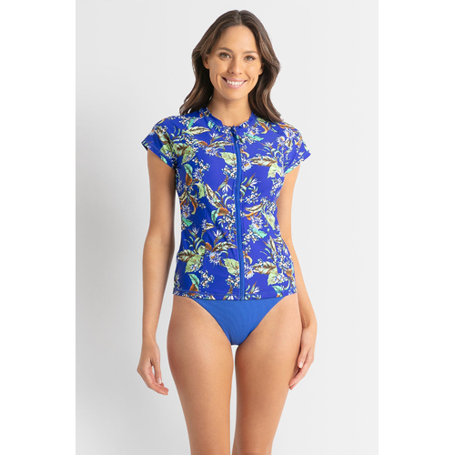 Lelani Short Sleeve Mastectomy Rashie - Royal