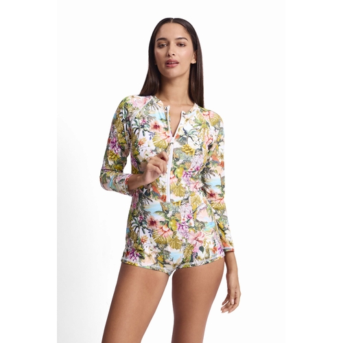 White Lotus Cheeky Mastectomy Surf suit Swimsuit White 